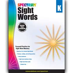 Spectrum Sight Words Gr K, CD-704614