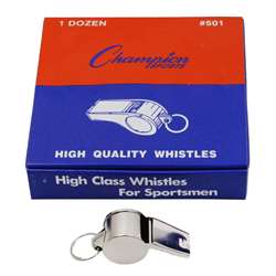 Metal Whistle Set Of 12 By Champion Sports
