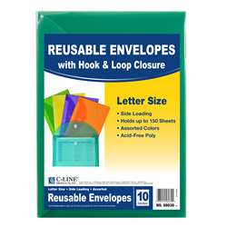 Xl Reusable Envelopes 10 Pack With Hook & Loop Clo, CLI58030