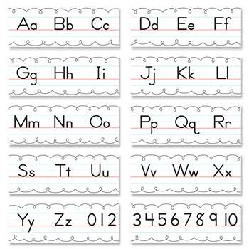 Traditionl Manuscript Alphabet Line, CTP10170