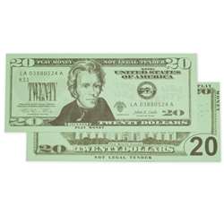 $20 Bills Set 100 Bills By Learning Advantage