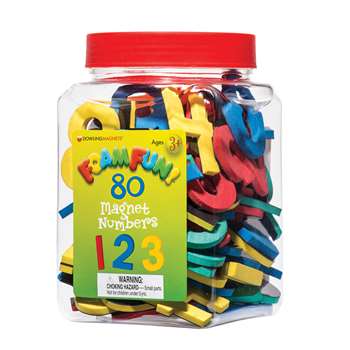 80 Foam Fun Magnet Numbers By Dowling Magnets