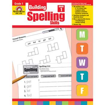 Building Spelling Skills Grade 1 By Evan-Moor
