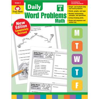 Daily Word Problems Math Grade 4, EMC3094