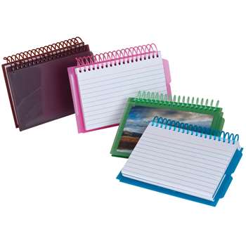 View Front Spiral Index Cards 3X5 Poly Cover By Esselte