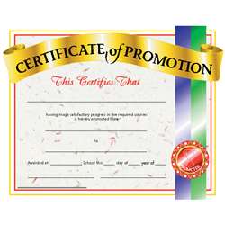 Certificates Of Promotion 30/Pk 8.5 X 11 By Hayes School Publishing