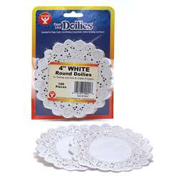 Doilies 4" White Round 100/Pkg By Hygloss Products