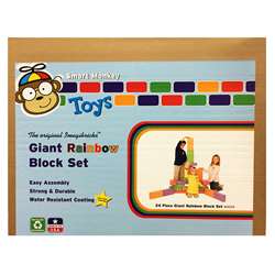 Imagibricks Rainbow Blocks 24 Pc Set By Smart Monkey