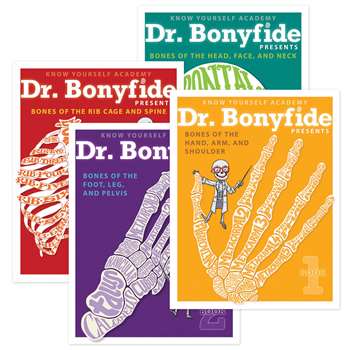 206 Bones Of The Human Body 4 Book Set Dr Bonyfide, KWYDRB4BB
