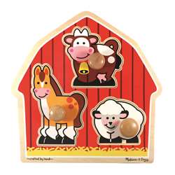 Barnyard Animals Jumbo Knob Puzzle By Melissa & Doug