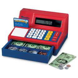 Calculator Cash Register W/ Us Currency By Learning Resources