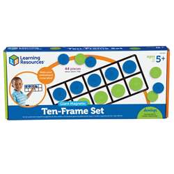 Giant Magnetic Ten Frame Set 4 Frames 40 Pieces By Learning Resources