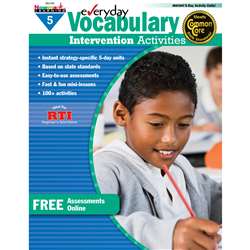 Everyday Vocabulary Gr 5 Intervention Activities, NL-0162