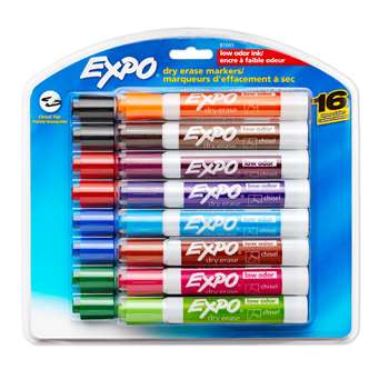 Expo Lowodor Dry Erase 16 Color Set Markers By Newell
