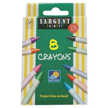 Sargent Art Crayons 8 Count Tuck Bx By Sargent Art