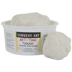 1Lb Art Time Dough - White By Sargent Art