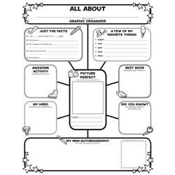 All About Me Web Graphic Organizer Posters By Scholastic Books Trade