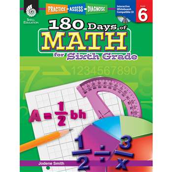 180 Days Of Math Gr 6 By Shell Education