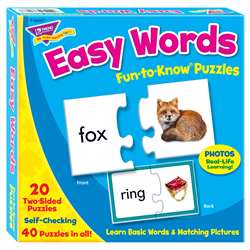 Fun-To-Know Puzzles Easy Words By Trend Enterprises