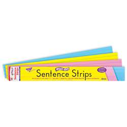 Wipe-Off Sentence Strips Multicolor 24 Inch Pk By Trend Enterprises