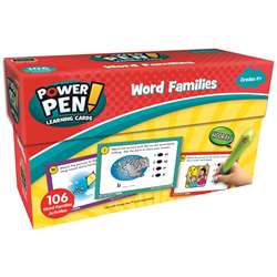 Power Pen Learning Cards Word Families, TCR6105