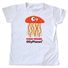 Adorable red jelly fish toddler tee available on OllyPlanet.com