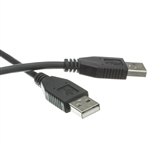 10U2-02106BK 6ft USB 2.0 Type A Male to Type A Male Cable Black