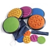 Got Special Kids | Gonge Tactile Discs - Tactile Stepping Stones. Make a path or par course with our multi tactile discs. Great indoor and out. Non skidding and soft on the feet.