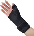 DeRoyal Black Foam Wrist and Thumb Brace