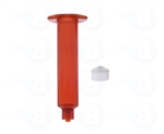 10cc amber Syringe Barrel with white wiper piston