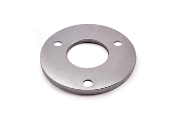 Stainless Steel Disc 3 15/16" Dia. x 15/64", Ext Holes 1/8" x 11/32" Dia., Int Hole 5/8" Dia