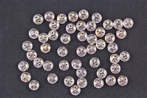 6mm Flat Lentils CzechMates Czech Glass Beads - Pink Transparent Topaz Luster L48