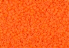 11/0 Matsuno Japanese Seed Beads - Milky Neon Orange Frosted #F205