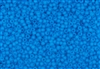11/0 Matsuno Japanese Seed Beads - Milky Azure Blue Frosted #F221A