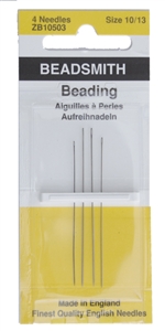 Assorted Beadsmith English Beading Needles Sizes 10, 12, 13