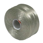 S-Lon (Superlon) Nylon Beading Thread - Size D - TEX45 - 78 Yards - ASH