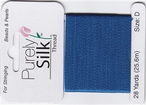Purely Silk Beading Thread - Size E - Royal Blue