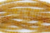 CzechMates 6mm Tiles Czech Glass Beads - Topaz Gold Marbled T77
