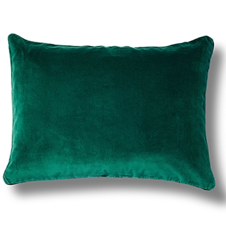 Elitis Eurydice CO 122 45 03 velvet solid color candy apple green throw pillow.  Click for details and checkout >>