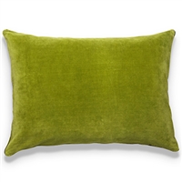 Elitis Eurydice CO 122 65 03 velvet solid color lime green throw pillow.  Click for details and checkout >>
