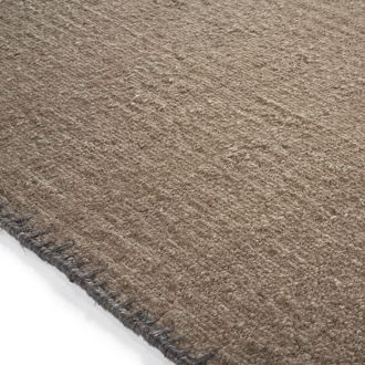 Elitis Atacama Desert.  100% linen oatmeal textured area rug.  Click for details and checkout >>