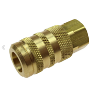 Coijali 15X4F 1/4" 6-Point Industrial Coupler, 1/4" Fpt