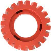 DynabradeÂ® 4 in. Diameter x 1-1/4 in. Wide RED-TRED Eraser Wheel