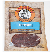 GOLDRUSH Teriyaki 2.85 oz. Goldrush Beef Jerky (12-Count Case)