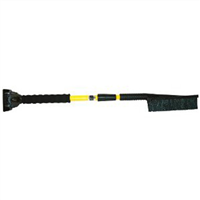 Telescoping Handle Snow Brush w/ Ice Chisel Scraper, Adjusts from 32 in. to 42 in. Long