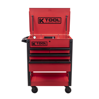 K Tool International Kti75119 35" Premium 4 Drawer 500 Lb. Service Cart (Matte R