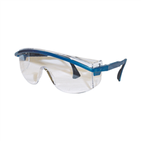 Astrospec 3000Â® Blue Frame Safety Glasses with Clear Lens
