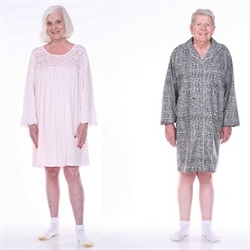 adaptive pajamas for men and woman hospital gown style cotton pajamas with velcro dignity pajamas