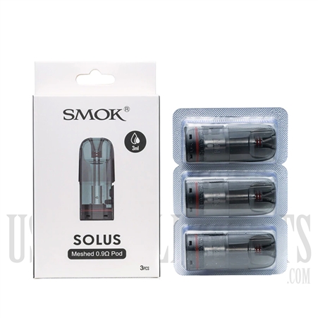 VPEN-00014470 SMOK Solus Meshed 0.9 Pod. 3 Pieces