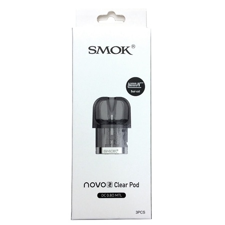 VPEN-1024 SMOK Novo 2 Clear Pod. 3PCS. 0.8ohm Resistance